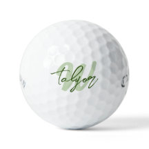 Golf Green Monogram individuelle Name und erste