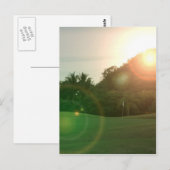 Golf Green Postcard Postkarte (Vorne/Hinten)