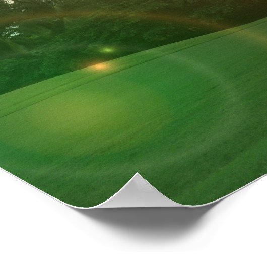 Golf Green Poster Print (Ecke)