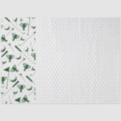 Golf Green White Golf Ball Clubs Trophäe Flagge Seidenpapier (Vorderseite)