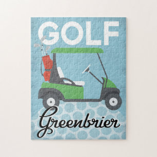 Golf Greenbrier West Virginia - Retro Vintage Reis Puzzle