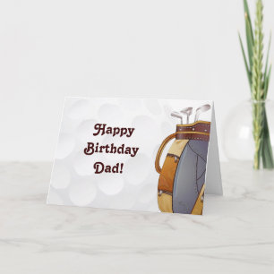 Golf Greetings Karte