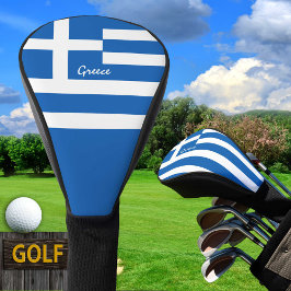 Golf Griechenland & Griechische Flagge / Golf Club Golf Headcover