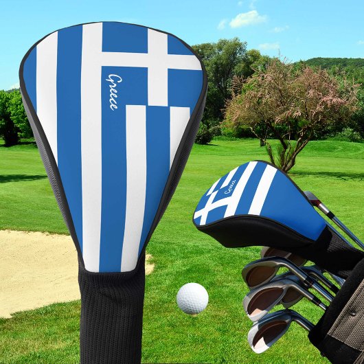 Golf Griechenland & Griechische Flagge / Golf Club Golf Headcover