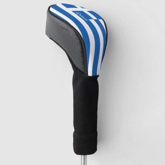 Golf Griechenland & Griechische Flagge / Golf Club Golf Headcover (angewinkelt)