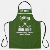 Golf Grill Master Schürze - Funny Course Geschenk (Vorderseite)
