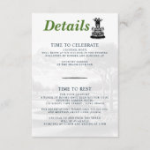Golf Grooms Wedding Begleitkarte (Vorderseite)