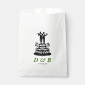 Golf Grooms Wedding Geschenktütchen (Vorderseite)