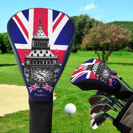 Golf Großbritannien & Britische Flagge, Big Ben Lo Golf Headcover