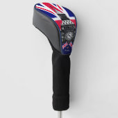 Golf Großbritannien & Britische Flagge, Big Ben Lo Golf Headcover (angewinkelt)