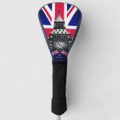 Golf Großbritannien & Britische Flagge, Big Ben Lo Golf Headcover (Vorderseite)