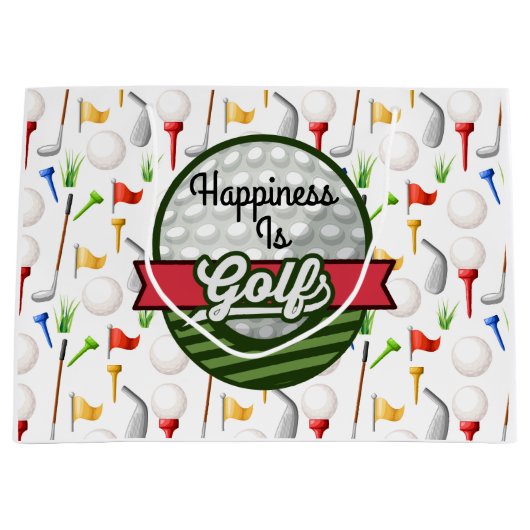 Golf Große Geschenktüte (Vorderseite)