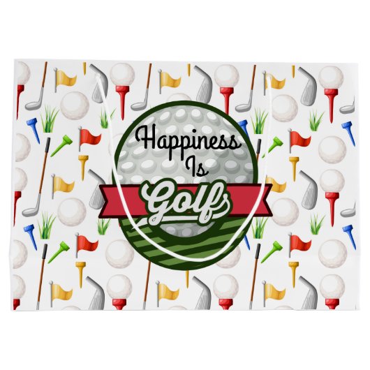 Golf Große Geschenktüte (Rückseite)