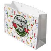 Golf Große Geschenktüte (Rückseite Schrägansicht)
