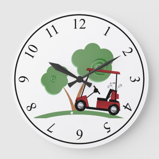 Golf Große Wanduhr (Vorderseite)
