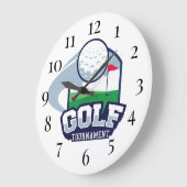 Golf Große Wanduhr (Winkel)