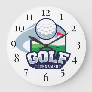 Golf Große Wanduhr