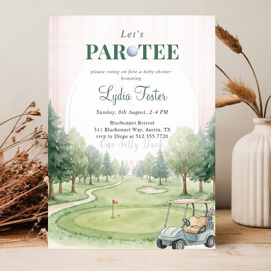 Golf Grün Baby Shower Par-Tee Einladung
