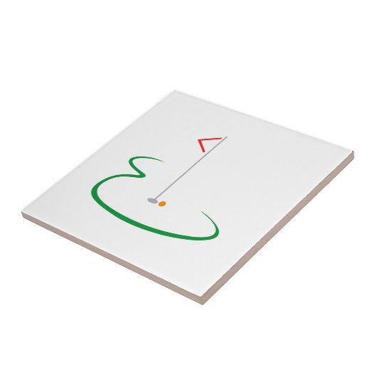 Golf-Grün Fliese (Seite)