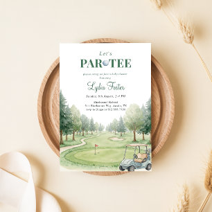 Golf Grün Junge Babyparty Par-Tee Einladung