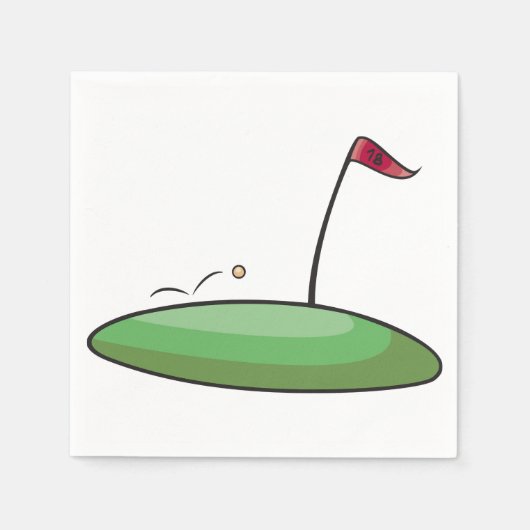 Golf Grünbuch Napkins Serviette (Vorderseite)
