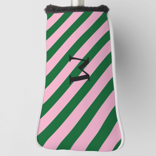 GOLF- Grünrosa, Monogramm-Golf-Putter-Kopfbedeckun Golf Headcover (Rotieren 90)