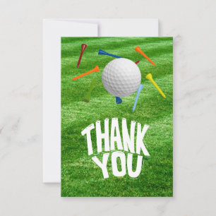 GOLF Grüntöne Dankbarkeit: Fairway Dankeskarte