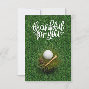 GOLF Grüntöne Dankbarkeit: Fairway Dankeskarte
