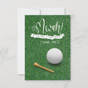 GOLF Grüntöne Dankbarkeit: Fairway Dankeskarte