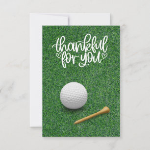 GOLF Grüntöne Dankbarkeit: Fairway Dankeskarte