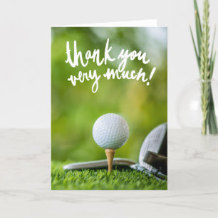 GOLF Grüntöne Dankbarkeit: Fairway Dankeskarte