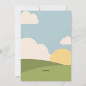 Golf Grüntöne Einladung (Rückseite)