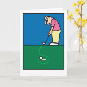 Golf-Grüße 201803 Karte (Gelbe Blume)