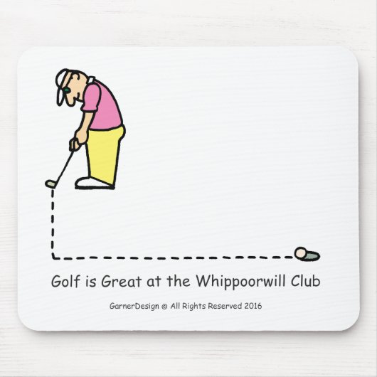 Golf-Grüße mousepad (Vorne)
