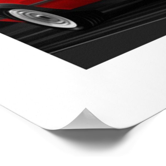 Golf GTI mk2 Poster Illustration (Ecke)