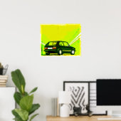 Golf GTi MkI Green Poster (Heimbüro)