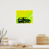 Golf GTi MkI Green Poster (Küche)