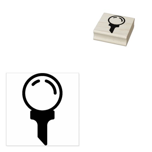 Golf Gummistempel (Stempel)