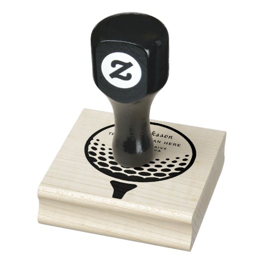 Golf Gummistempel (Stempel)