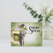 Golf Gut bald Golfer Postkarte (Stehend Vorderseite)