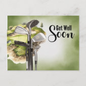Golf Gut bald Golfer Postkarte (Vorderseite)