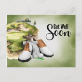 Golf Gut bald Golfer Postkarte (Vorderseite)