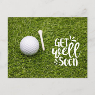 Golf Gute Besserung für den Golfer Postkarte