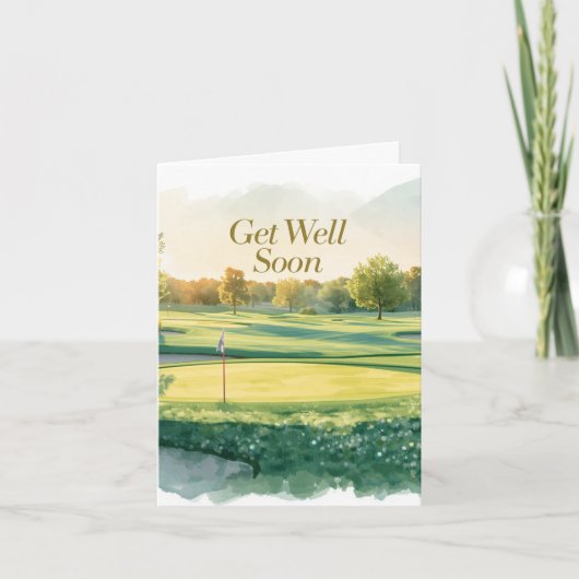 Golf Gute Besserung Golfer (Vorderseite)