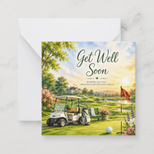 Golf Gute Besserung Golfer Mitteilungskarte