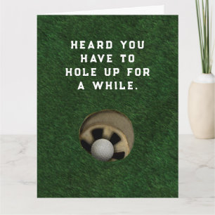 Golf Gute Besserung Karte