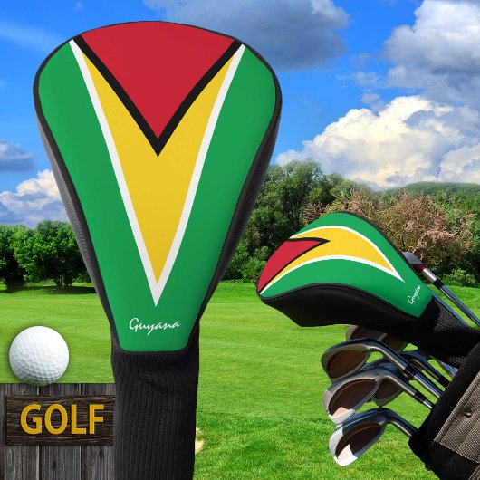 Golf Guyana & Guyana Flag /Golf Clubs Covers Headcover