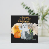 Golf Halloween Day für Golfer Karte (Stehend Vorderseite)