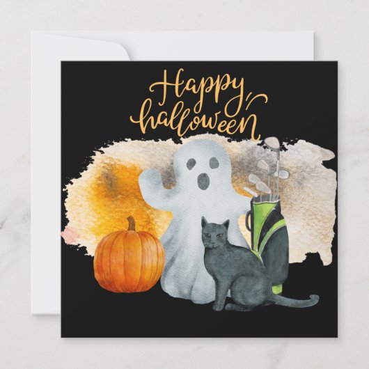 Golf Halloween Day für Golfer Karte (Vorderseite)