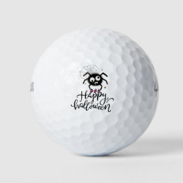 Golf Halloween mit Geisterspinne, beängstigende Sp Golfball